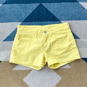 Uniqlo Yellow 100% Cotton Shorts size 0